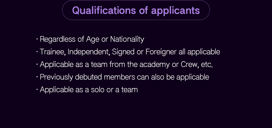 Qualifications of applicants