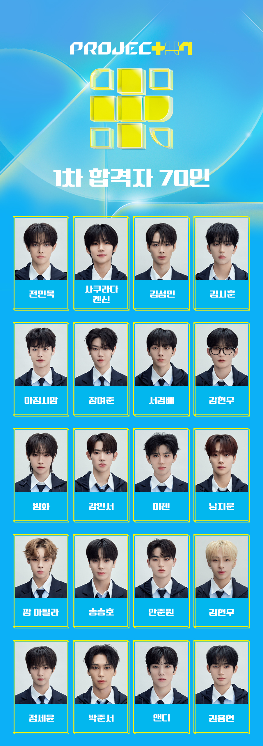 전민욱, 사쿠라다켄신, 김성민, 김시훈, 마징시앙, 장여준, 서경배, 강현우, 빙화, 강민서, 이첸, 남지운, 팡 아틸라, 송승호, 안준원, 김현우, 정세윤, 박준서, 앤디, 권용현